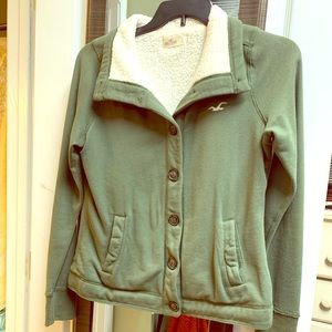 Hollister Button up light weight lined jacket -